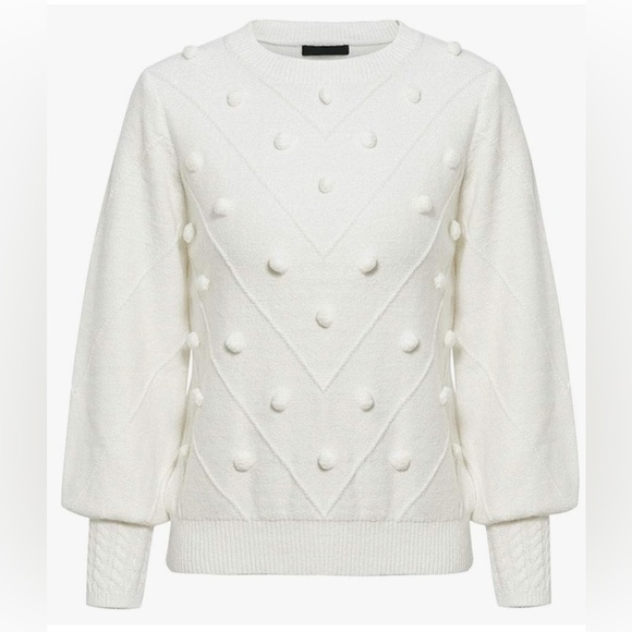 NWT WHITE PUFF SWEATER-XS/S - Picture 3 of 15